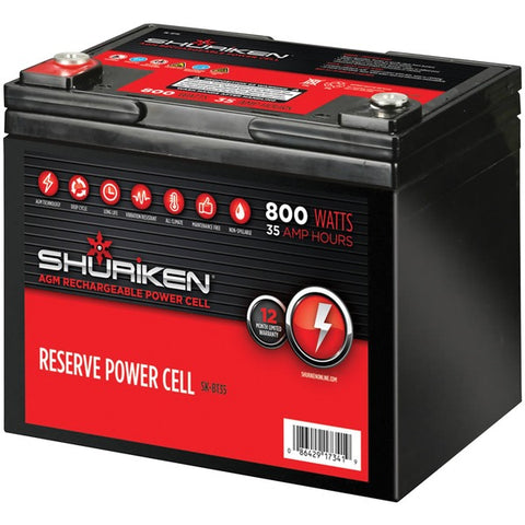Reserve Power Cell AGM 12-Volt Starting Battery (800 Watts, 35Ah)