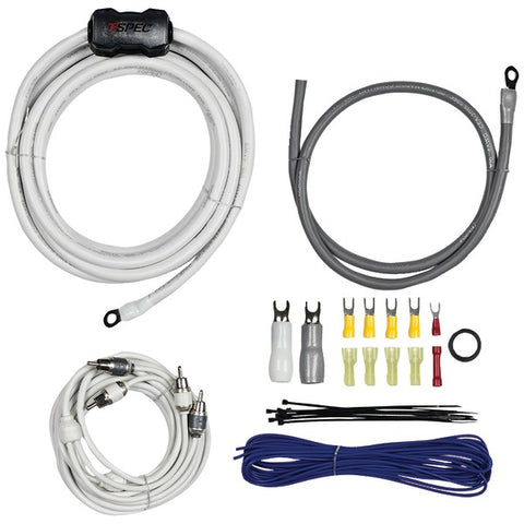 v10 SERIES Amp Installation Kit with RCA Cables (4 Gauge)