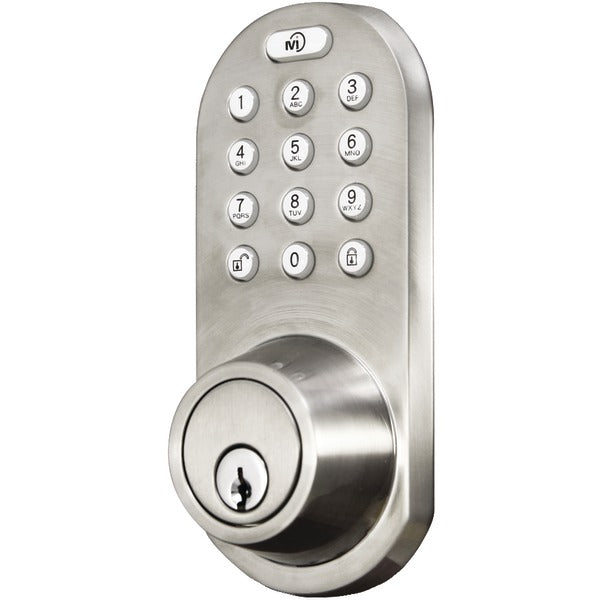 3-in-1 Remote Control & Touchpad Dead Bolt (Satin Nickel)