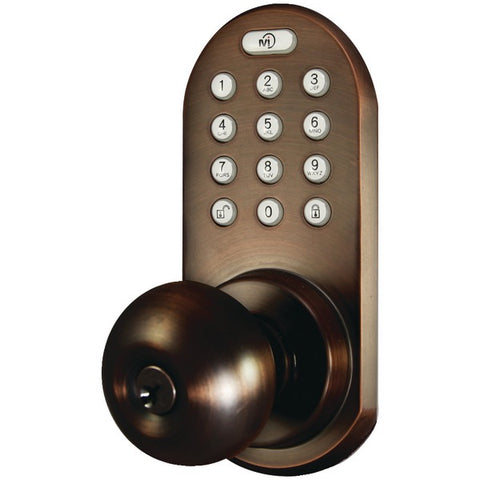 3-in-1 Remote Control & Touchpad Doorknob (Oil Rubbed Bronze)