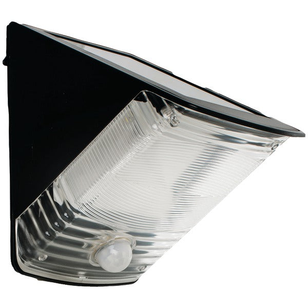Solar-Powered Motion-Activated Wedge Light (Black)