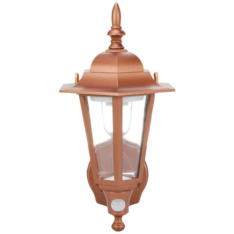 Battery-Powered Motion-Activated Plastic LED Wall Sconce (Bronze)
