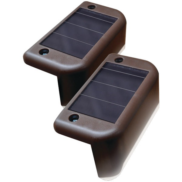 Solar-Powered Deck Lights, 4 pk