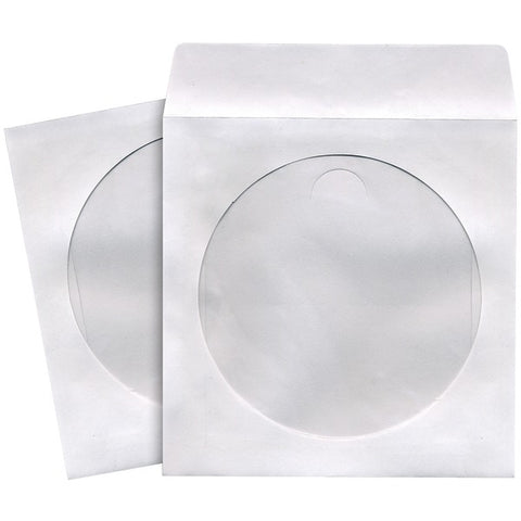 CD-DVD Storage Sleeves (50 pk; White)