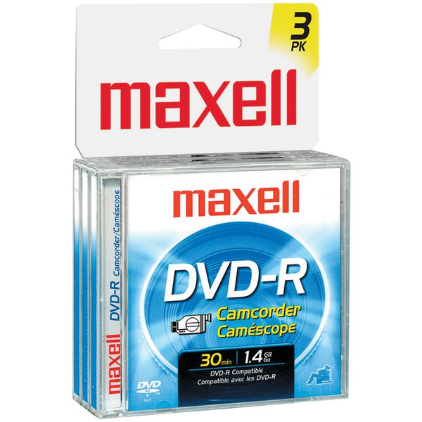 1.4GB Camcorder DVD-Rs, 3 pk