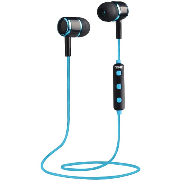Bluetooth(R) Isolation Earbuds with Microphone & Remote (Blue)