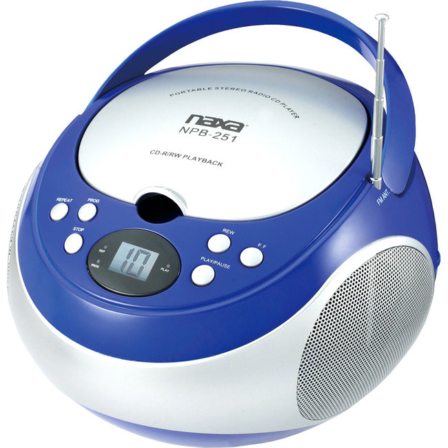 Naxa Portable CD Player with AM-FM Stereo Radio