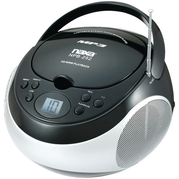 Portable CD-MP3 Players with AM-FM Stereo (Black)
