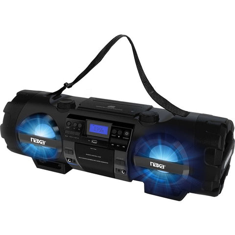 Naxa MP3-CD Bass Reflex Boombox & PA System with Bluetooth