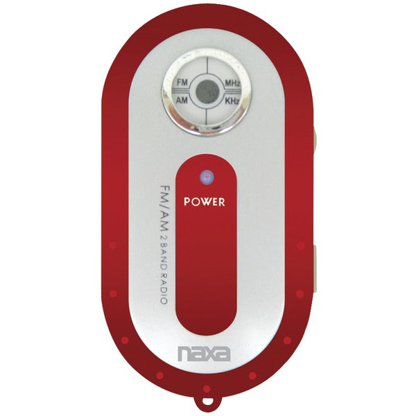 AM-FM Mini Pocket Radio (Red)