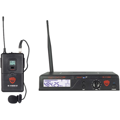 UHF 100-Channel Wireless Lavalier Microphone System