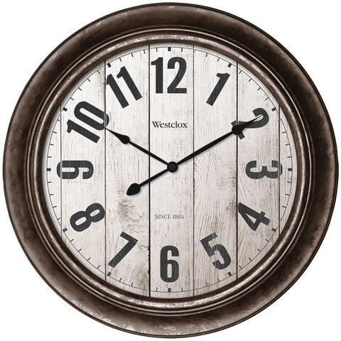 15.5" Wall Clock with Antique Bronze Finish