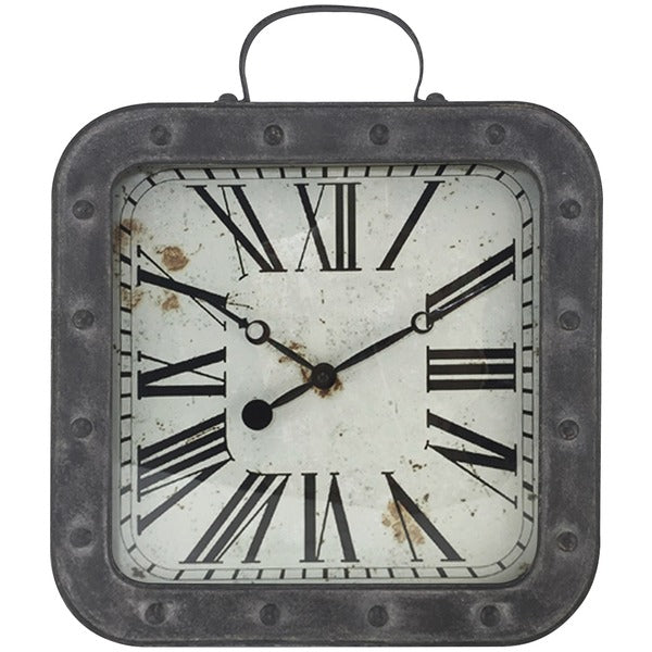 13.75" Metal Pocket Watch Wall Clock