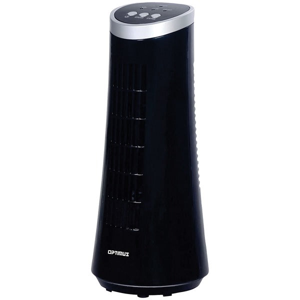 12" Desktop Ultraslim Oscillating Tower Fan (Black)