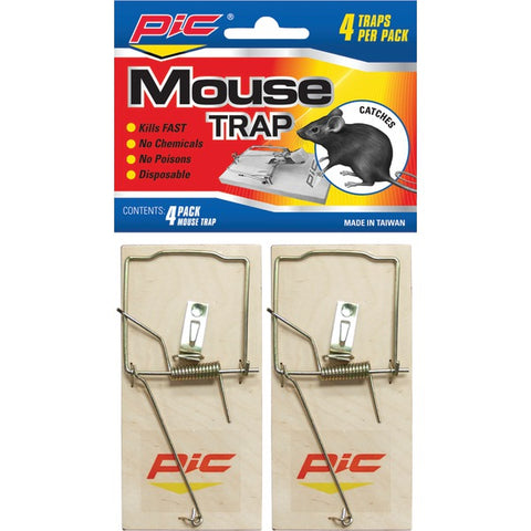 Wood Mouse Traps, 4 pk