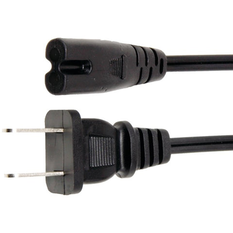 Universal 2-Prong Replacement Power Cord for Computer Electronics, 6ft