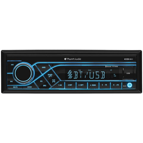Single-DIN In-Dash Mechless AM-FM Receiver with Bluetooth(R)