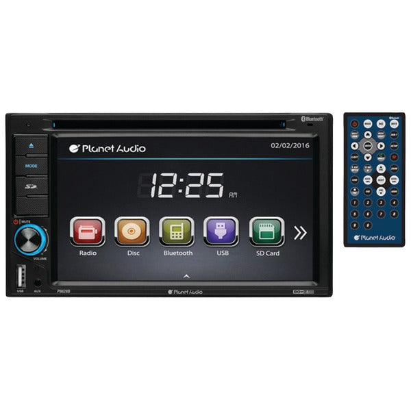 6.2" Double-DIN In-Dash Touchscreen DVD Receiver with Bluetooth(R)