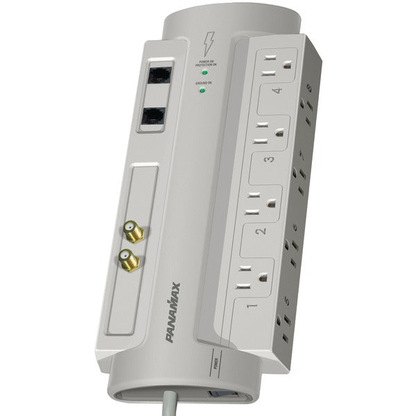 8-Outlet SP8-AV SurgeProtector 8(TM) with Coaxial & Telephone Protection