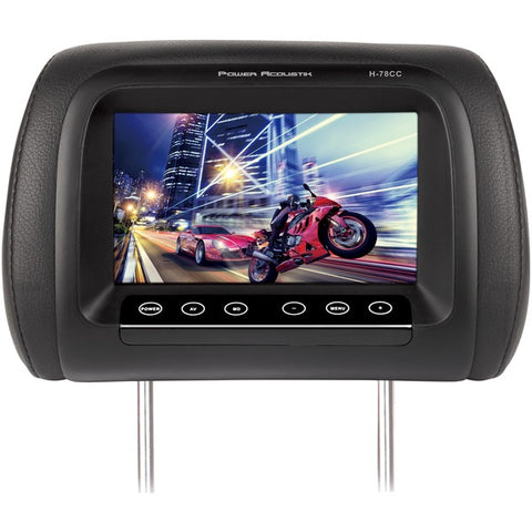 7" LCD Universal Replacement Headrest Monitor with IR Transmitter & 3 Interchangeable Color Skins