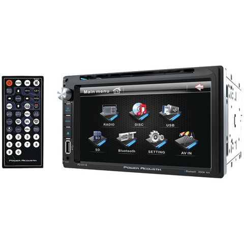 6.5" Double-DIN In-Dash LCD Touchscreen DVD Receiver (With Bluetooth(R))