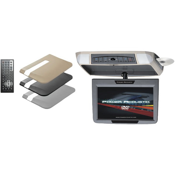 9" Ceiling-Mount Swivel DVD Entertainment System with IR & FM Transmitters & 3 Interchangeable Skins