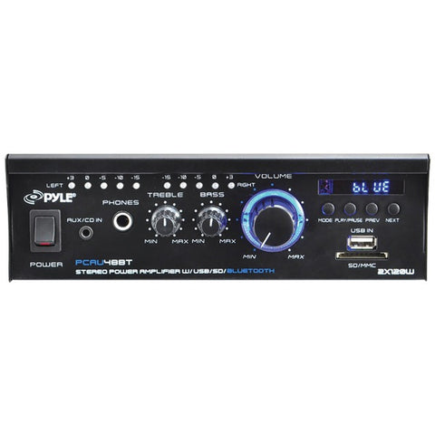 120-Watt x 2 Mini Blue Series Bluetooth(R) Stereo Power Amp