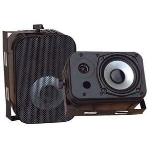 Pyle PylePro PDWR40B Indoor-Outdoor Speaker - 2-way - 2 Pack