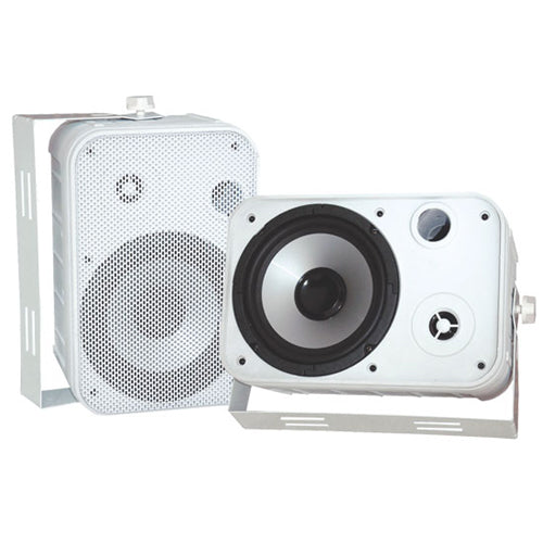 Pyle PylePro PDWR50W Indoor-Outdoor Speaker - 2-way - 2 Pack - White