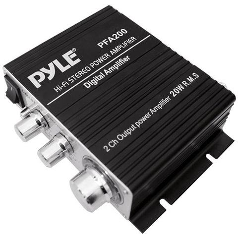 Pyle PFA200 Car Amplifier - 60 W RMS - 2 Channel - Class T