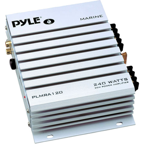 Pyle Hydra PLMRA120 Marine Amplifier - 140 W RMS - 240 W PMPO - 2 Channel - Class A