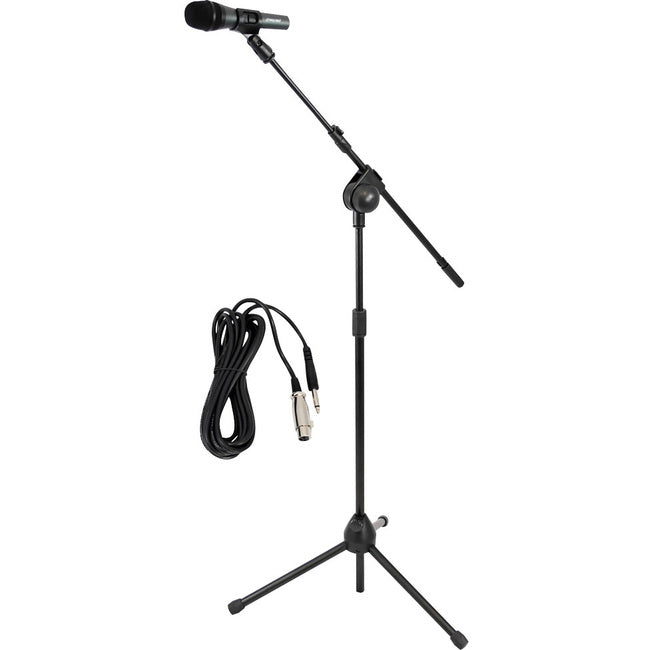 PylePro Microphone and Tripod Stand With Extending Boom & Mic Cable Package