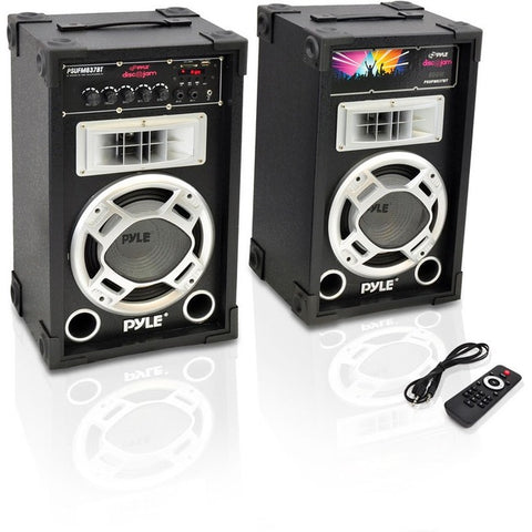 Pyle PSUFM837BT 2.0 Speaker System - 400 W RMS - Wireless Speaker(s) - Portable