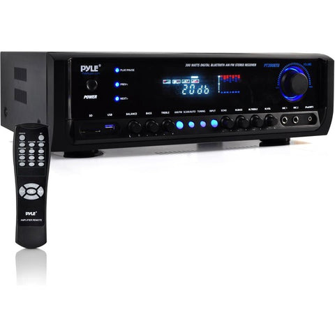 PyleHome PT390BTU AM-FM Receiver - 4 Channel - Black
