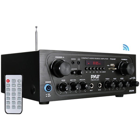 Compact Bluetooth(R) Audio Stereo Receiver with FM Radio