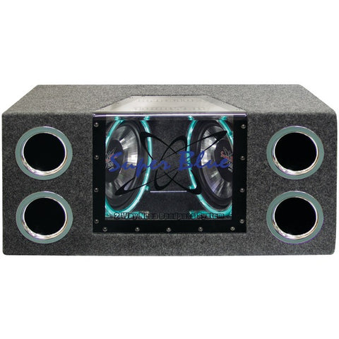 Dual Bandpass System with Neon Accent Lighting (10", 1,000 Watts)