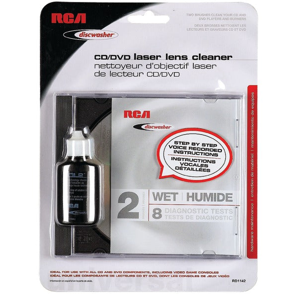 CD-DVD Laser Lens Cleaners (2-Brush; Wet)
