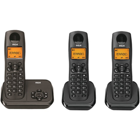 Element Series DECT 6.0 Cordless Phone with Caller ID & Digital Answering System (3-Handset System)