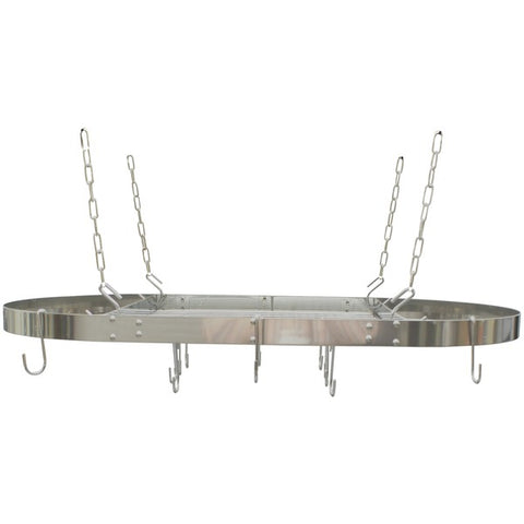 Oval Hanging Pot Rack (Stainless Steel)