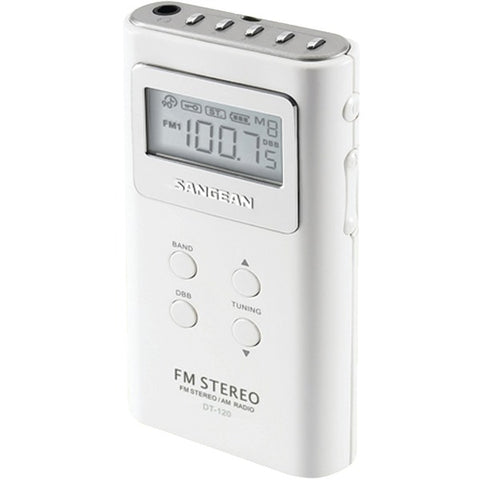 Pocket AM-FM Digital Radio (White)