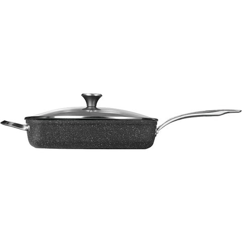 THE ROCK(TM) by Starfrit(R) One Pot 5.8-Quart Deep Fry Pan with Lid