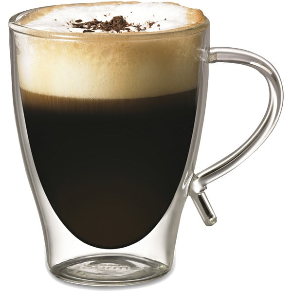 12-Ounce Double-Wall Glass Coffee Cup