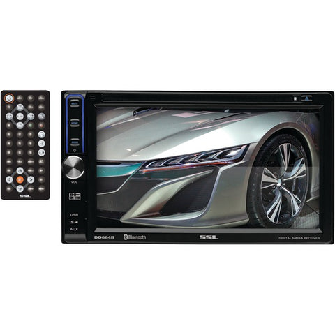 6.2" Double-DIN In-Dash Touchscreen Multimedia Receiver with Bluetooth(R)