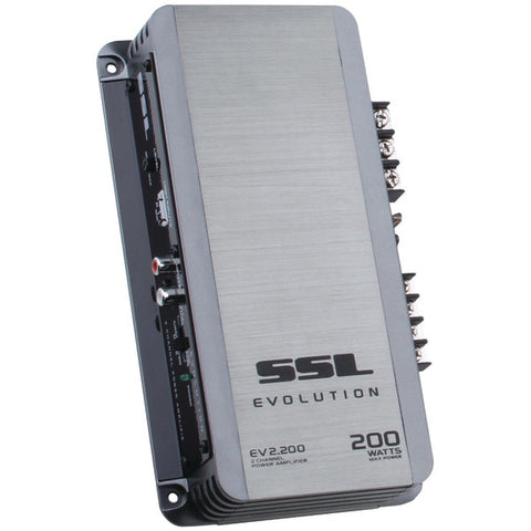 EVOLUTION Series Full-Range 200-Watt 2-Channel MOSFET Class AB Amp (Silver)