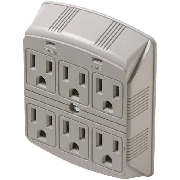 6-Outlet 270 Joules Plug-In Surge Protector