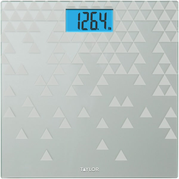 7598 Digital Scale with Frosted Triangle Design