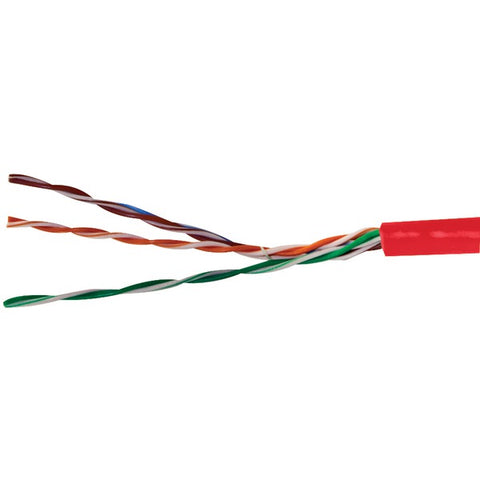 CAT-5E UTP Solid Riser CMR Cable, 1,000ft (Red)
