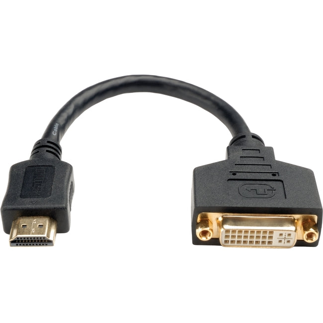 Tripp Lite 8in HDMI to DVI Cable Adapter Converter HDMI Male to DVI-D Female 8"