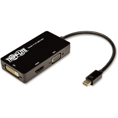 Tripp Lite 6in Mini DisplayPort to VGA - DVI - HDMI Adapter Converter mDP 6"
