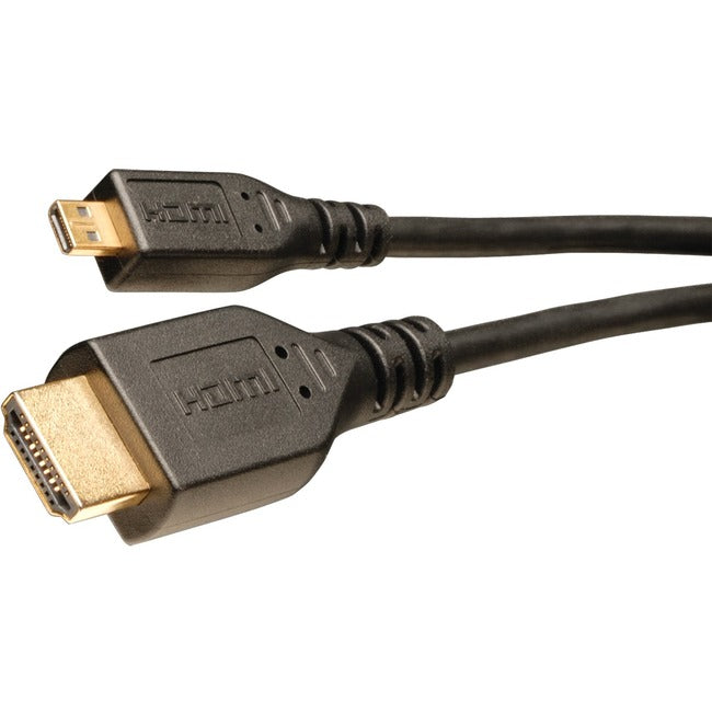 Tripp Lite 3ft HDMI to Micro HDMI Cable with Ethernet Digital Video - Audio Adapter Converter M-M